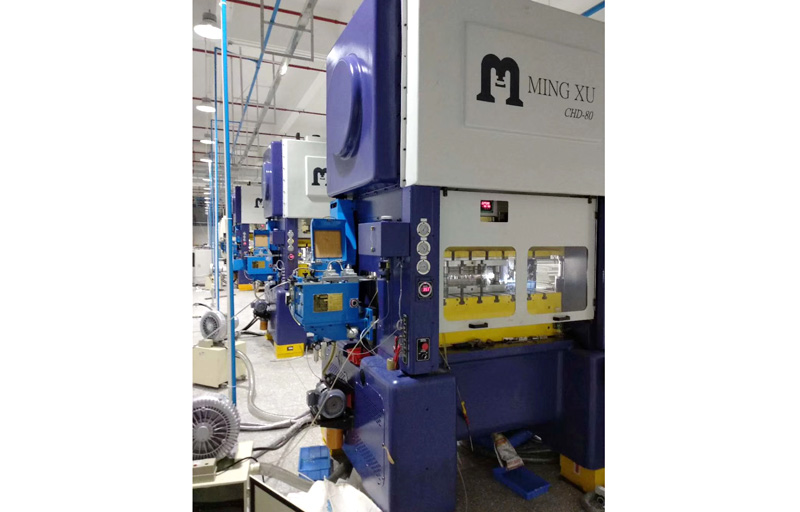 Mingxu punching machine with JoeSure clamp feeder batch out machine